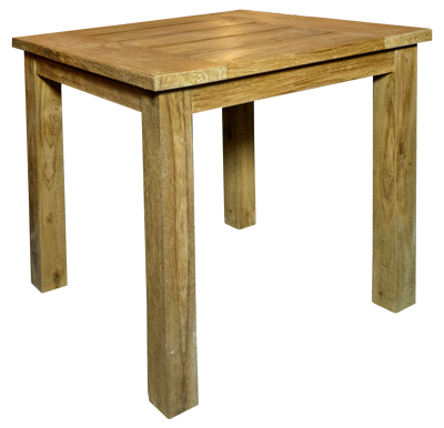 Gartentisch 80x80 cm aus Teak Massivholz Gartentisch quadratisch aus Teakholz