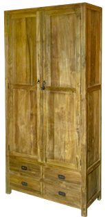 Teakholzschrank Wäscheschrank Kleiderschrank Bücherschrank