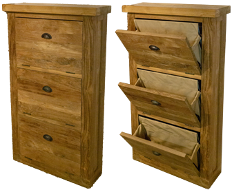 Schuhschrank aus Teakholz