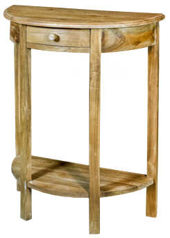 Wandtisch Bali halbrund mit Schublade