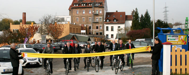 Einweihung der E-Tankstelle/Ladestation
