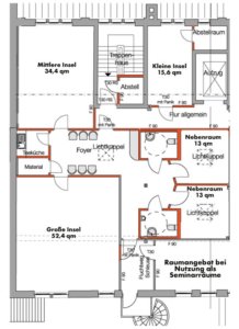 Grundriss Seminarräume